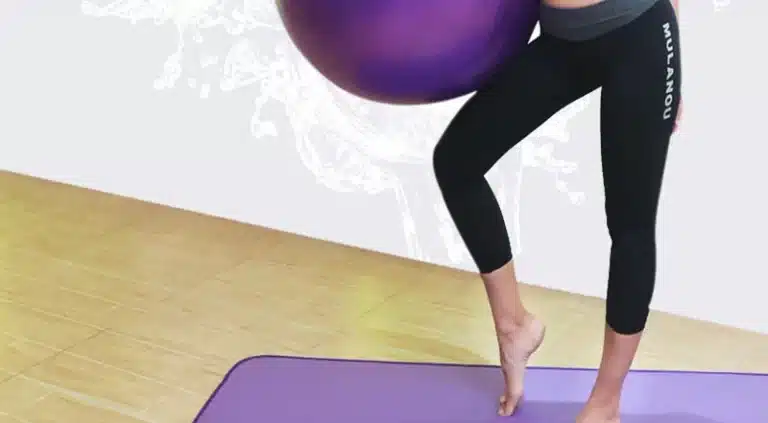 Boule de Fitness/Yoga anti-éclatement, travail de l'équilibre,équipement épais et résistant en PVC pour la gym, Pilates, activités physiques à la maison, 45 cm/55 cm/65 cm/75 cm/85 cm,