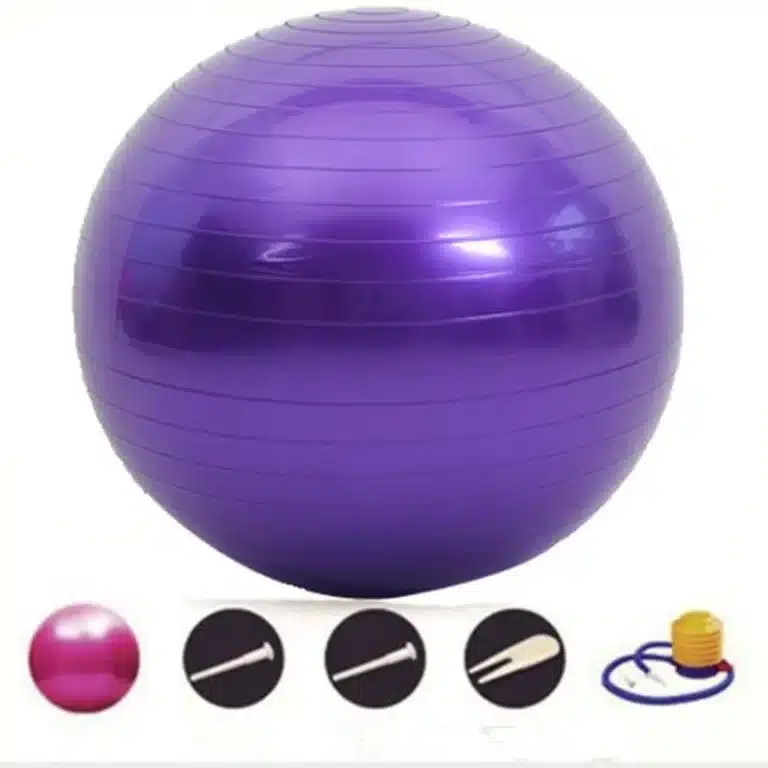 Boule de Yoga et Pilates, 45/25cm, pour exercices d'équilibre, gymnastique, entraînement en intérieur 4